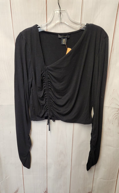 House of Harlow 1960 Women's Size L Black Long Sleeve Top