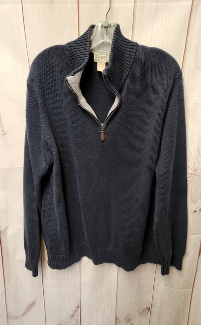 LL Bean Men's Size XL Navy Sweater