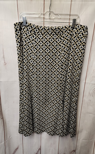 Sunny Leigh Women's Size L Black & Beige Skirt