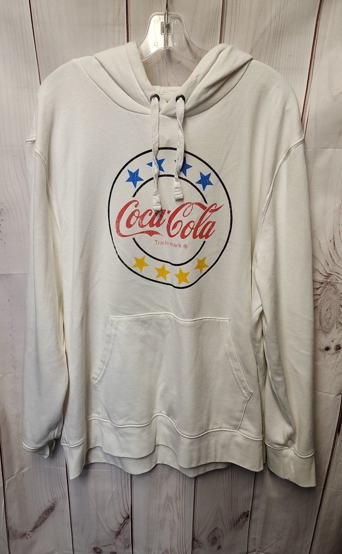 Coca Cola Aero Men's Size 2X White Sweatshirt