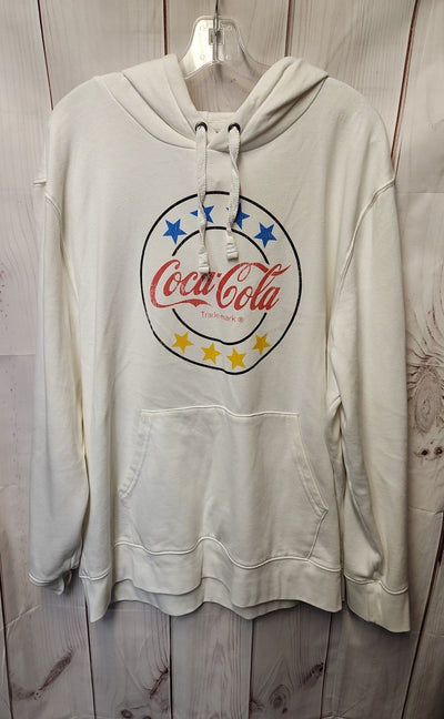 Coca Cola Aero Men's Size 2X White Sweatshirt