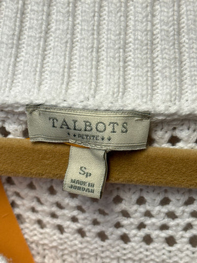 Talbots Women's Size S Petite White Sweater