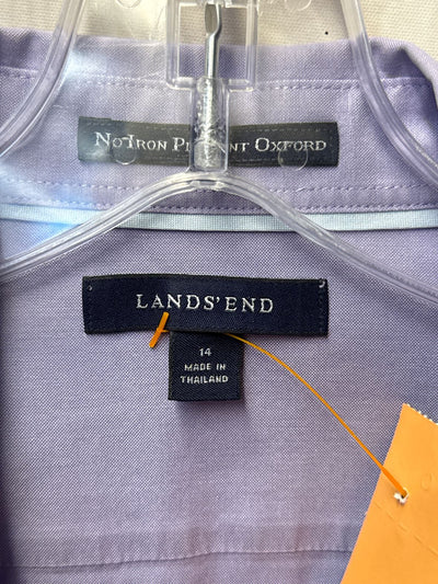 Lands End Women's Size 14 Purple Long Sleeve Top