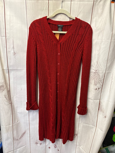 Willi Smith Women's Size M Red Cardigan