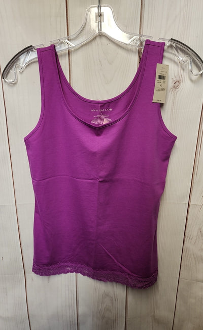 NWT Ann Taylor Women's Size S Purple Sleeveless Top