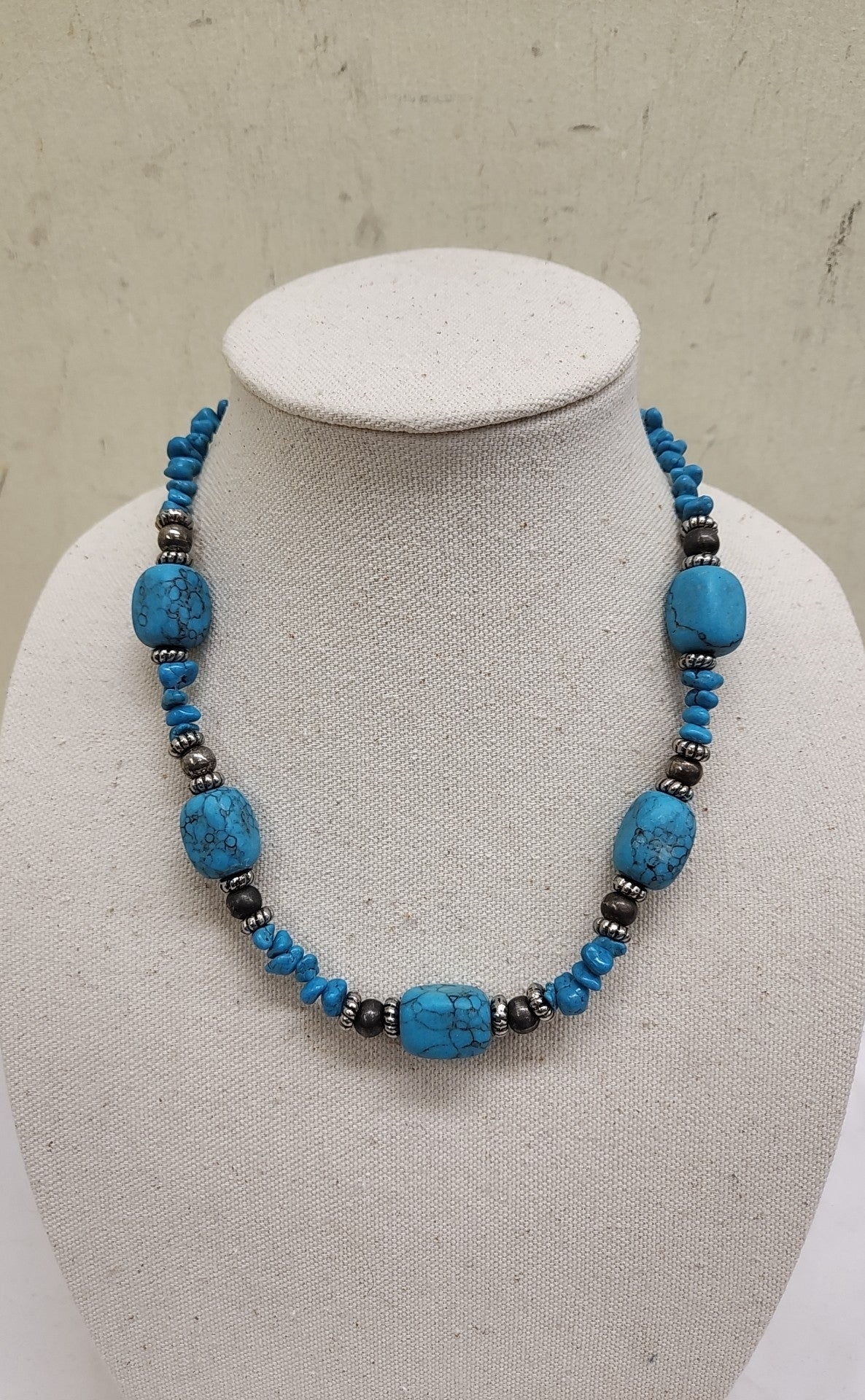 Blue Beaded Necklace
