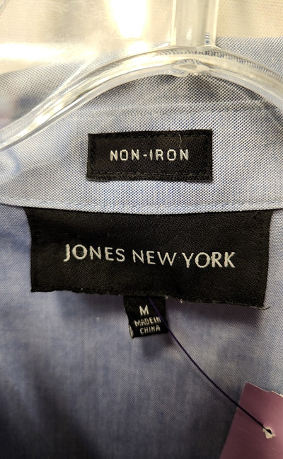 Jones New York Women's Size M Blue Long Sleeve Top