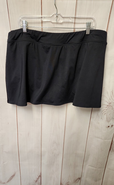 Lands End Women's Size 20 Black Swim Bottom