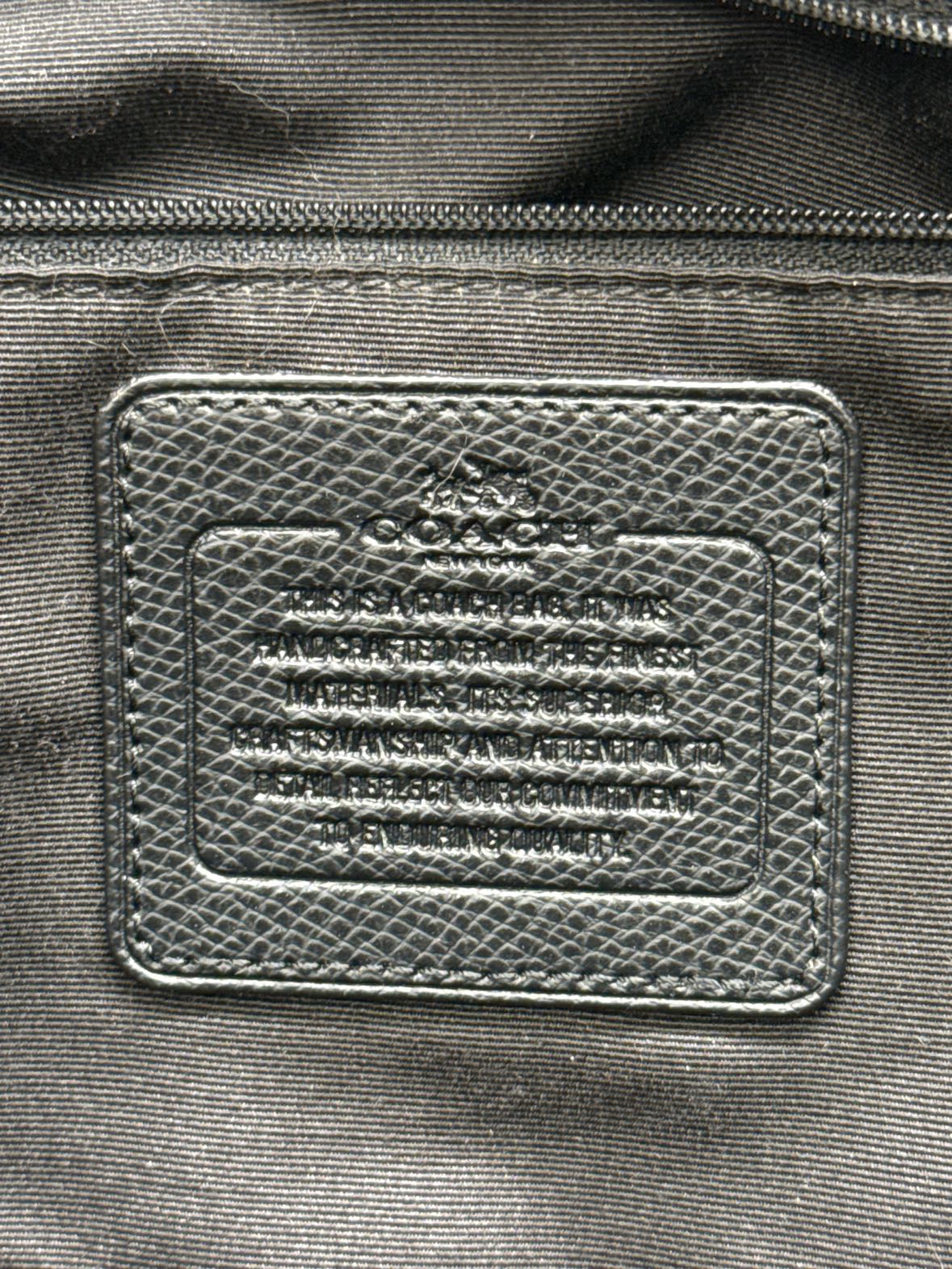 Coach 55064 Brown Sig. Logo Leather Tote Bag AS IS - wear on corners