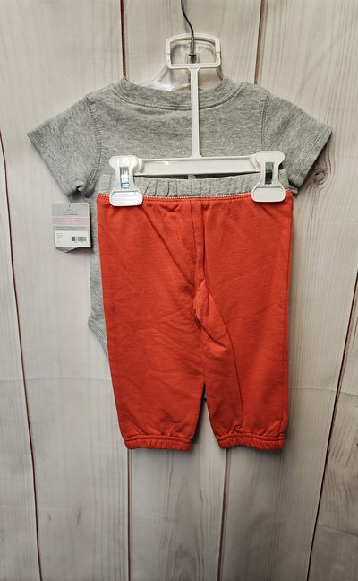 NWT Carters Boy's Size 9 Months Gray 2 Pcs Outfit Set