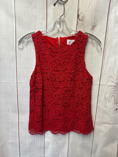 Elle Women's Size S Red Sleeveless Top