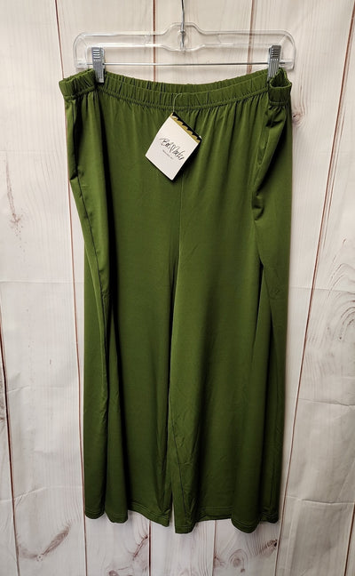 NWT Bob Mackie Women's Size XL Green Pants