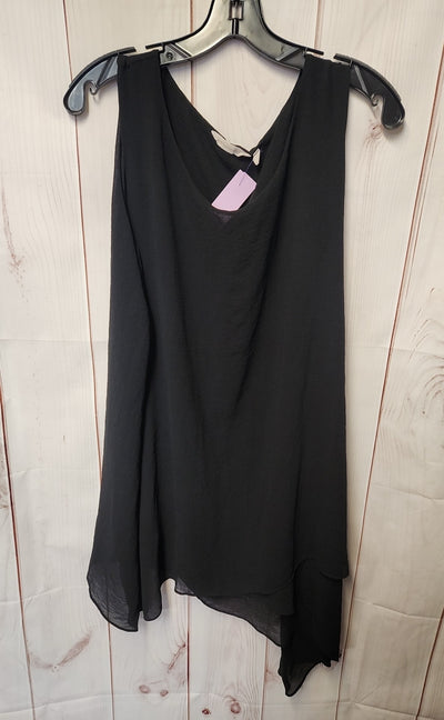 Soft Surroundings Women's Size 2X Black Sleeveless Top