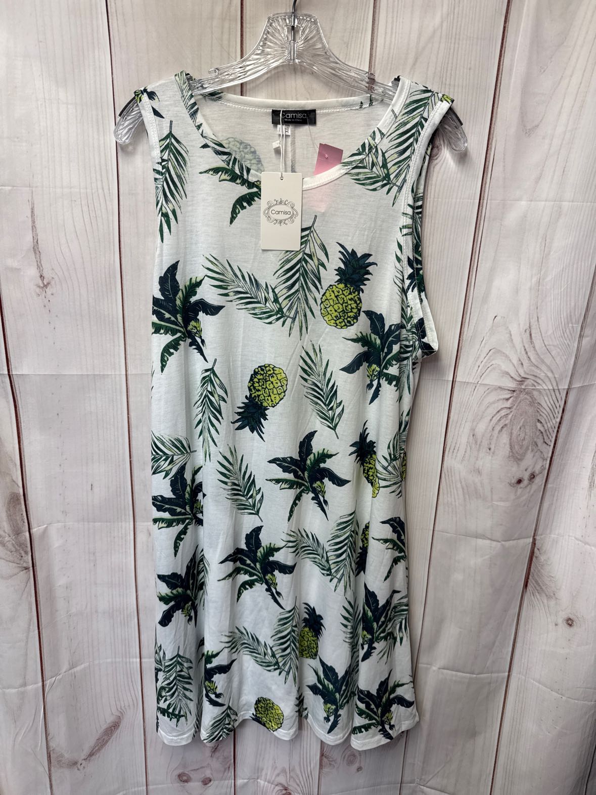 NWT Camisa Women's Size XL White Dress