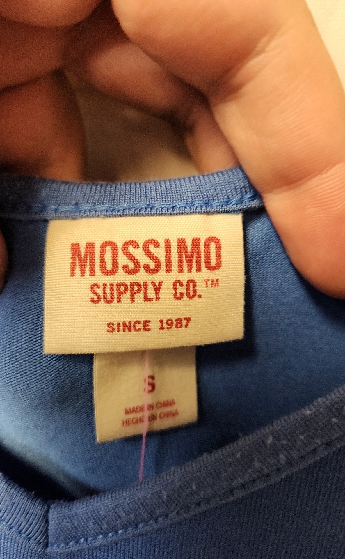 Mossimo Women's Size S Blue Sleeveless Top