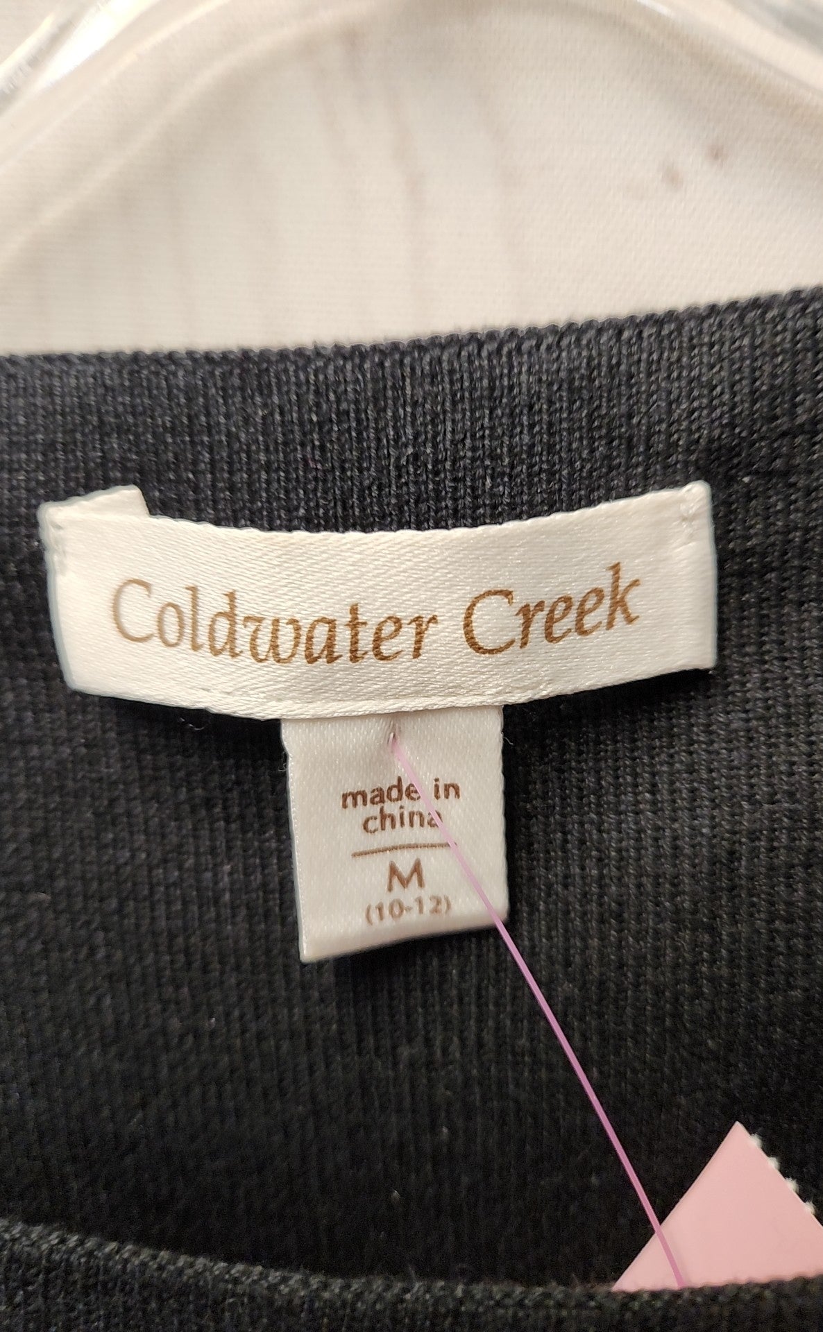 Coldwater Creek Women's Size M Black Sleeveless Top