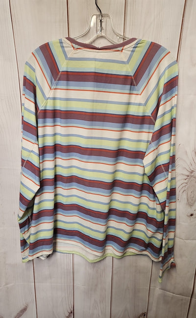 LL Bean Women's Size 1X Multi-Color Long Sleeve Top