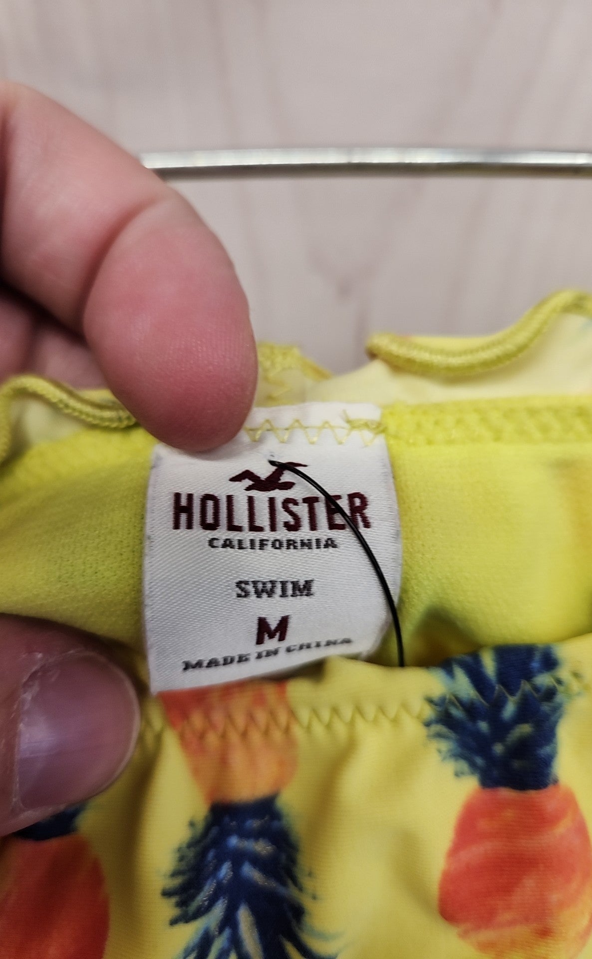 Hollister Women's Size M/L Yellow Bikini