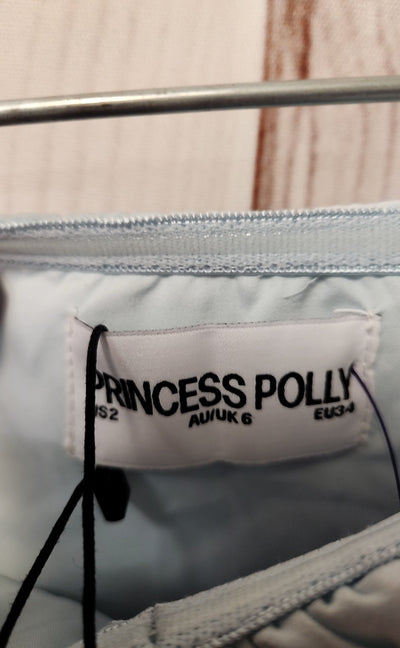 NWT Princess Polly Women's Size 2 Irena Strapless Mini Dress Light Blue