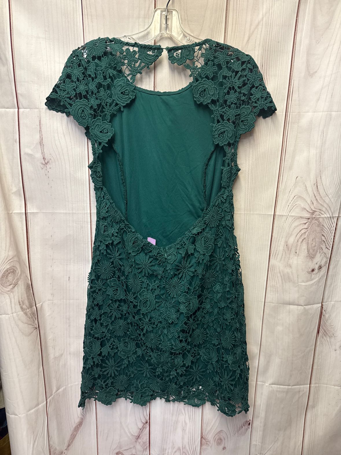 Lulus Women's Size L Green Lace Dress