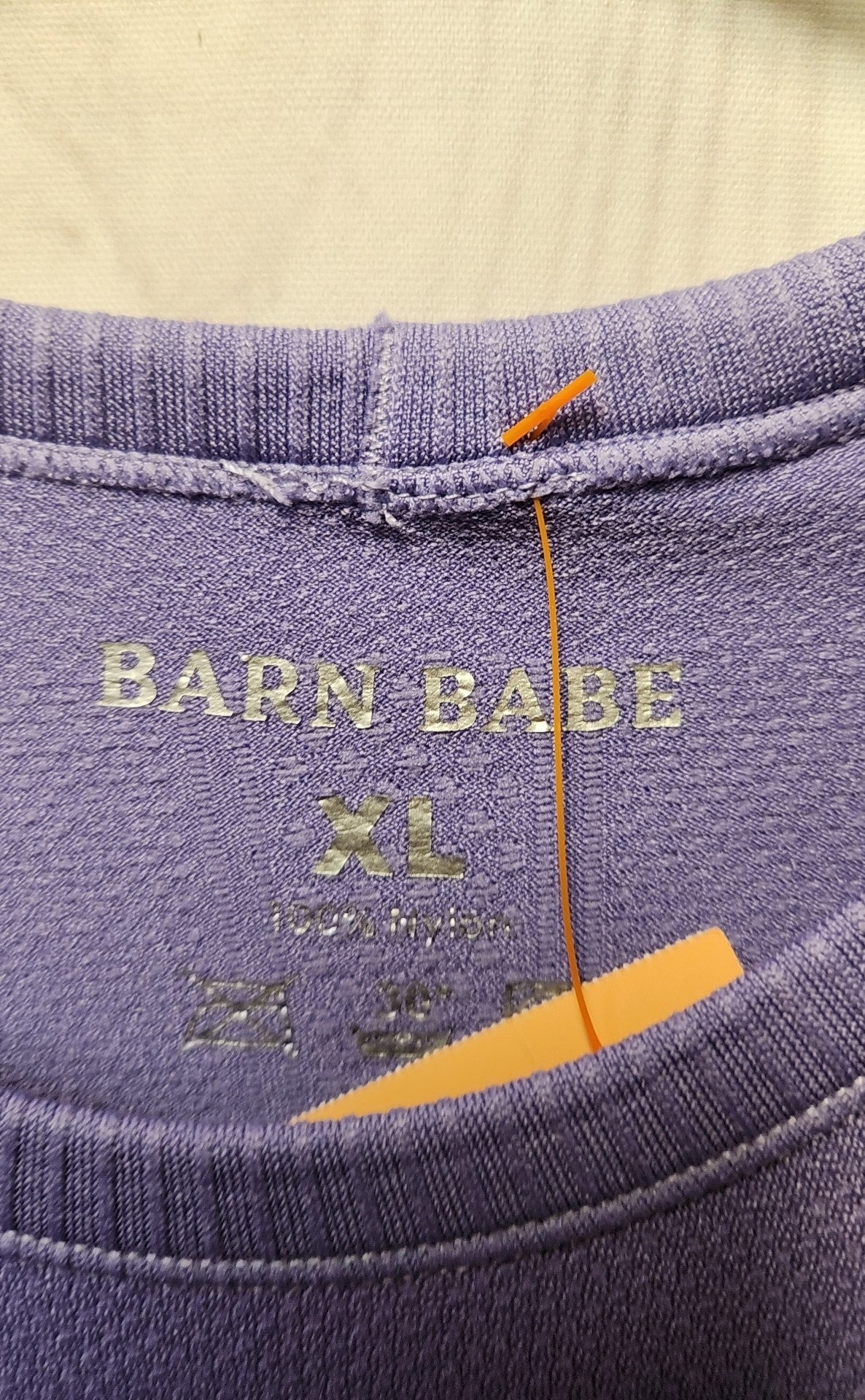 Barn Babe Women's Size XL Purple Long Sleeve Top