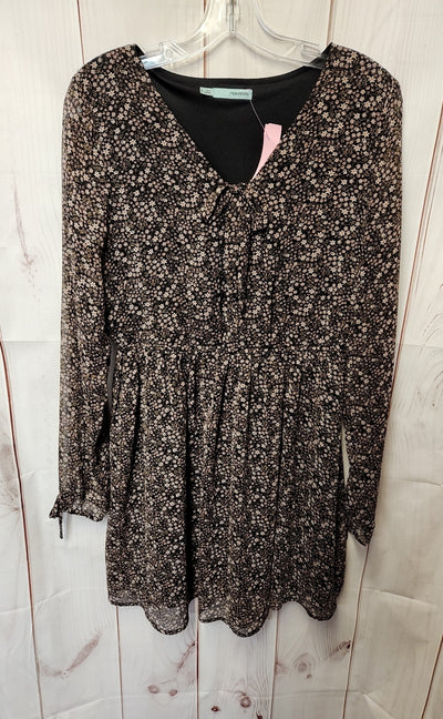 Maurices Women's Size S Black & Brown Floral Dress
