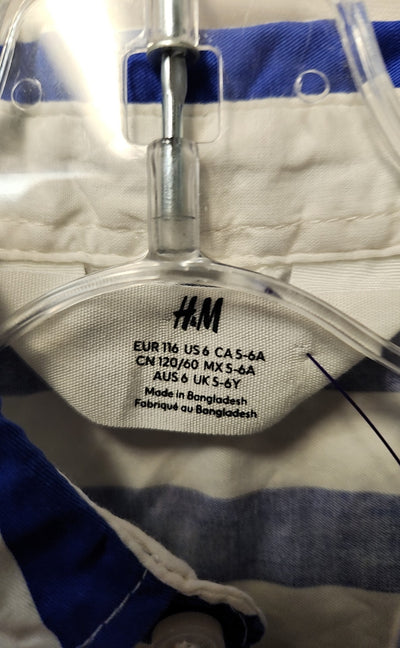 H&M Boy's Size 6 Blue Shirt