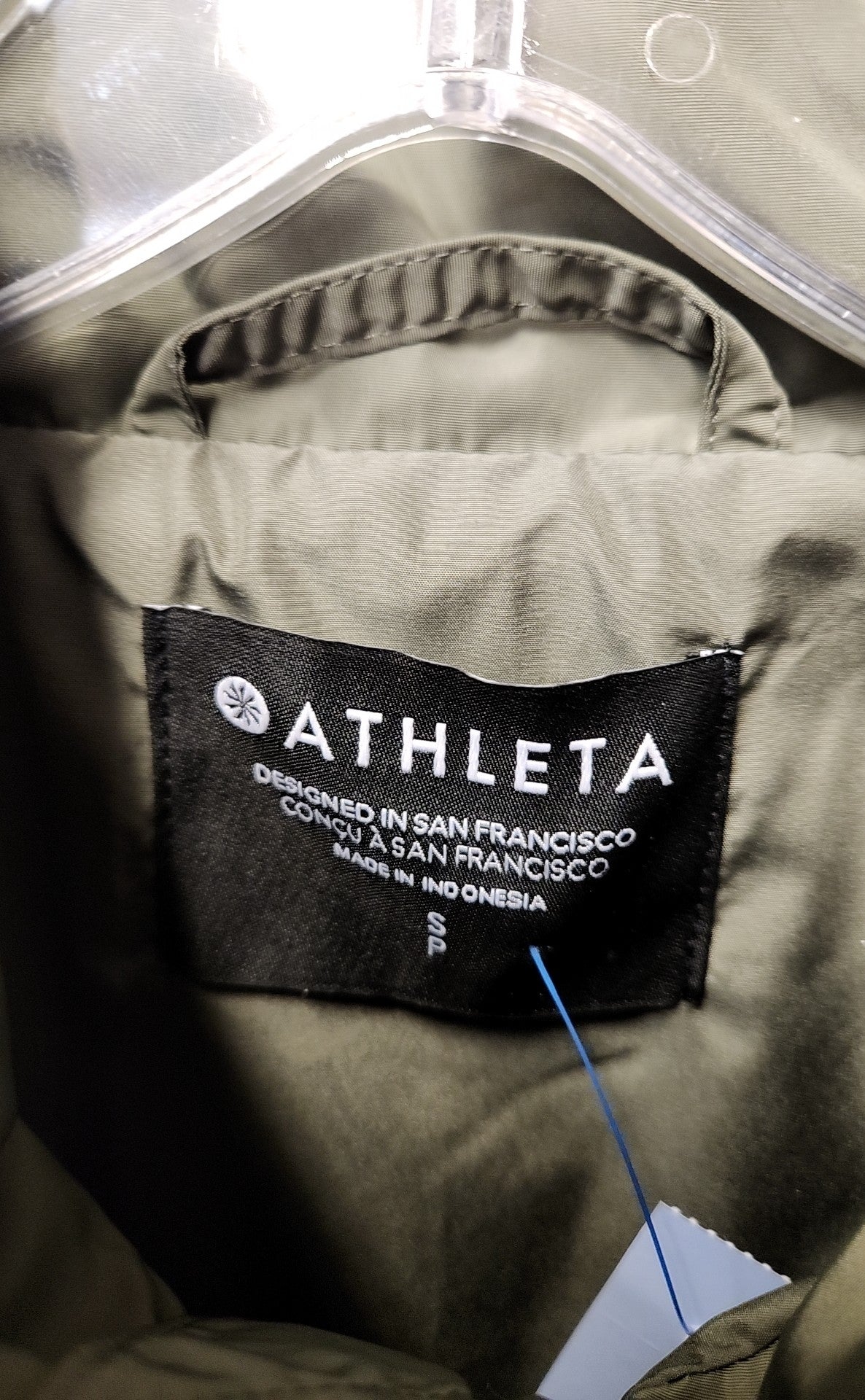 NWT Athleta Women's Size S Green Jacket