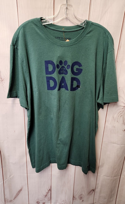 Life Is Good Men's Size XL Green Shirt