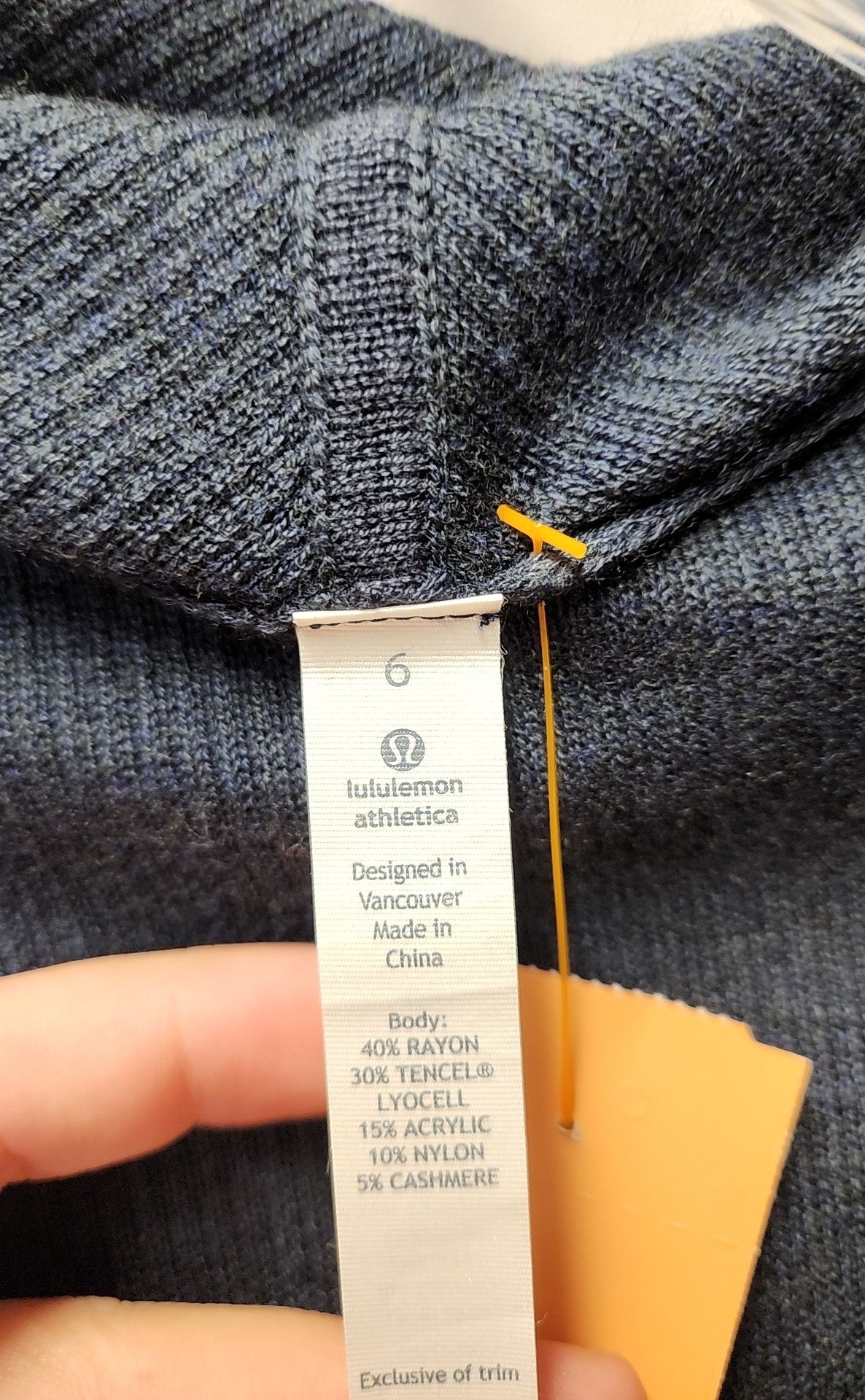 Lululemon Women's Size 6 Navy Cardigan