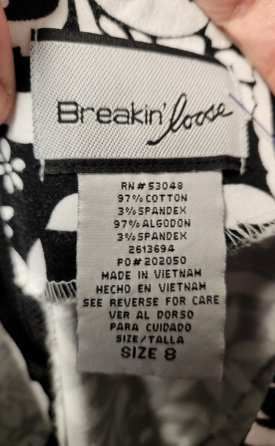 Breakin Loose Women's Size 8 Black & White Dress