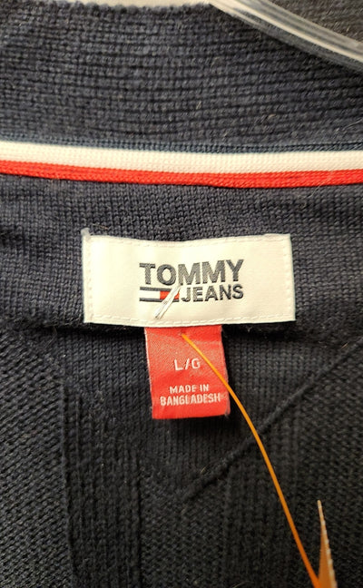 Tommy Jeans Women's Size L Navy Cardigan