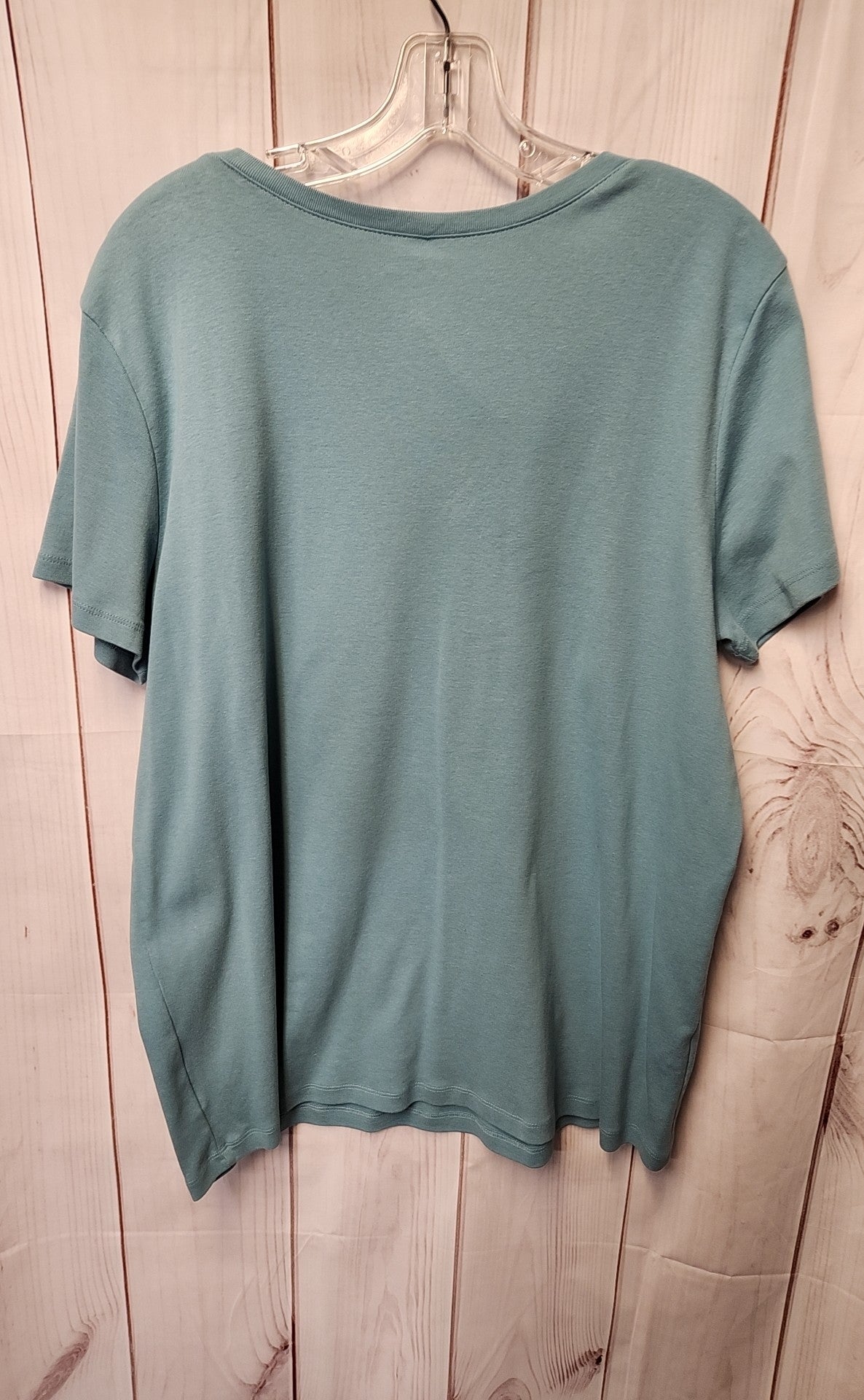 Eddie Bauer Women's Size XXL Green Short Sleeve Top