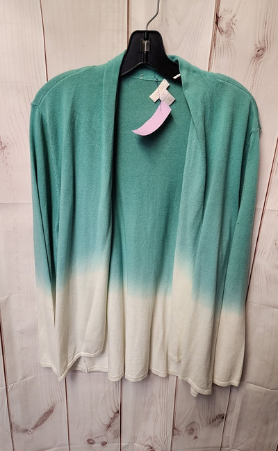 Chico's Women's Size 3 = US XL Blue Cardigan