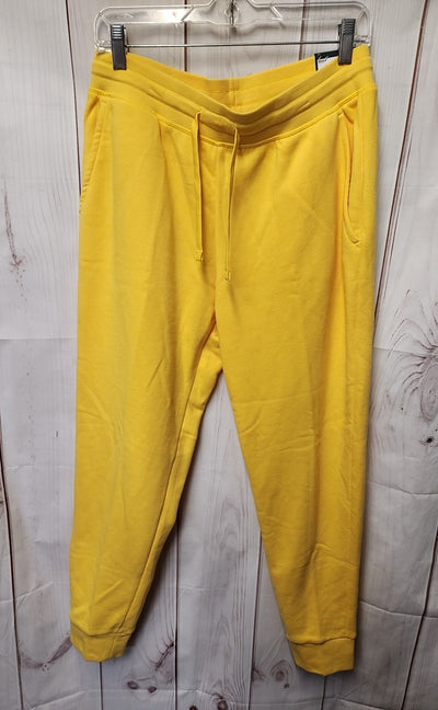 NWT Tek Gear Men's Size M Yellow Sweatpants Jogger