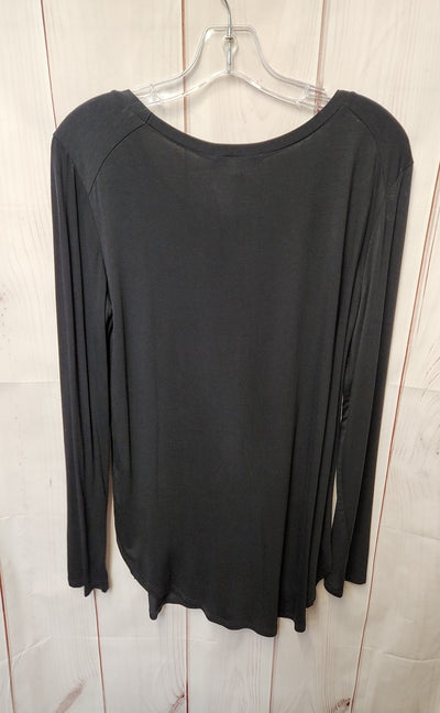 NWT Emma's Closet Women's Size M Black Long Sleeve Top