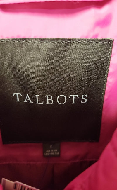 Talbots Women's Size S Pink Quilted Floral Jacket