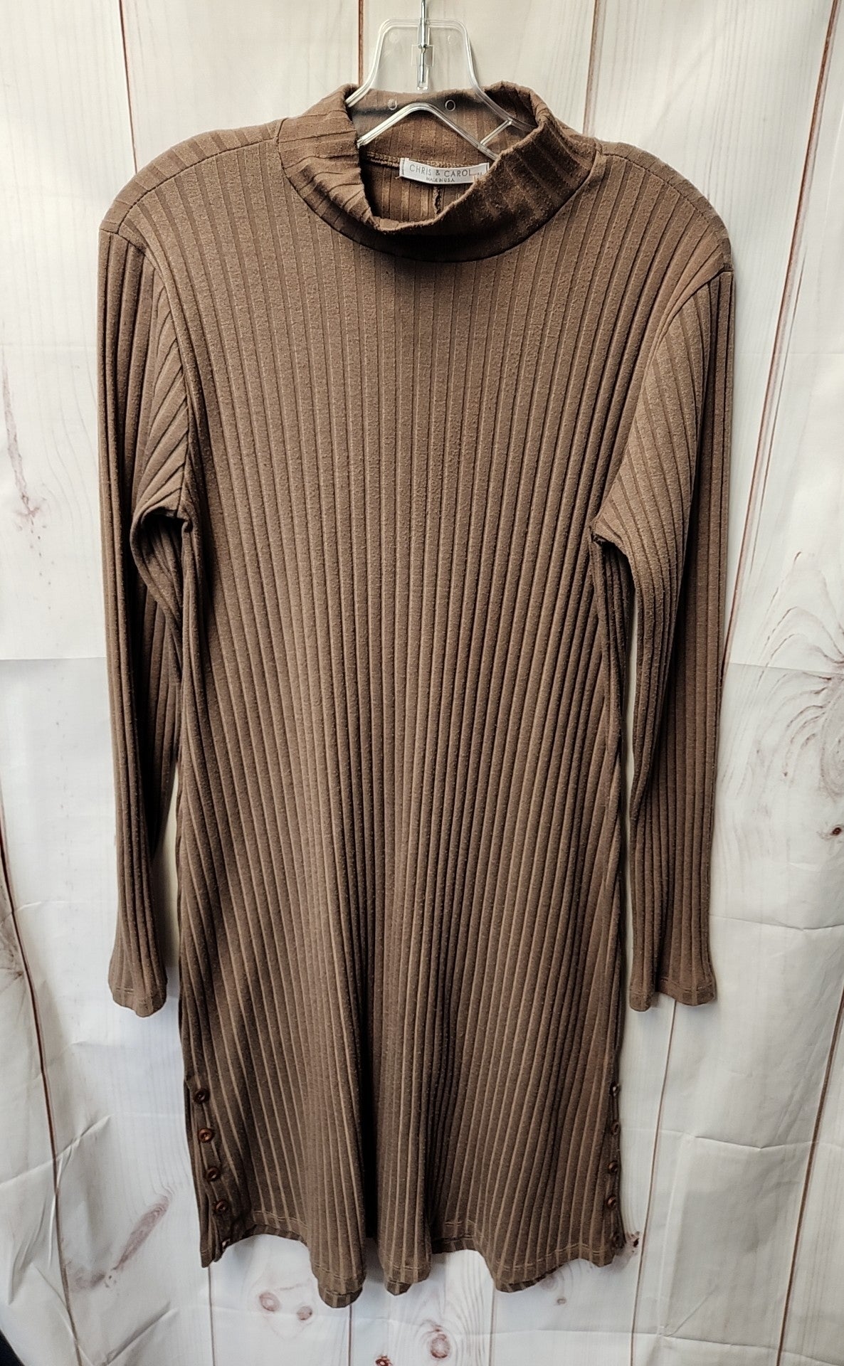 Chris & Carol Women's Size M Brown Dress