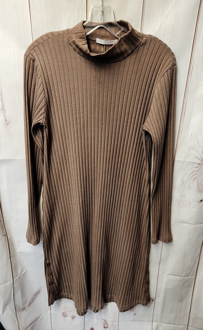 Chris & Carol Women's Size M Brown Dress