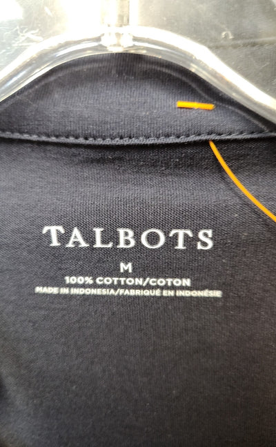 Talbots Women's Size M Navy Long Sleeve Top