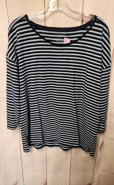 NWT Talbots Women's Size L Blue 3/4 Sleeve Top