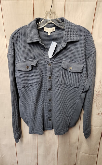 Sage+Stone Women's Size M Blue Long Sleeve Top