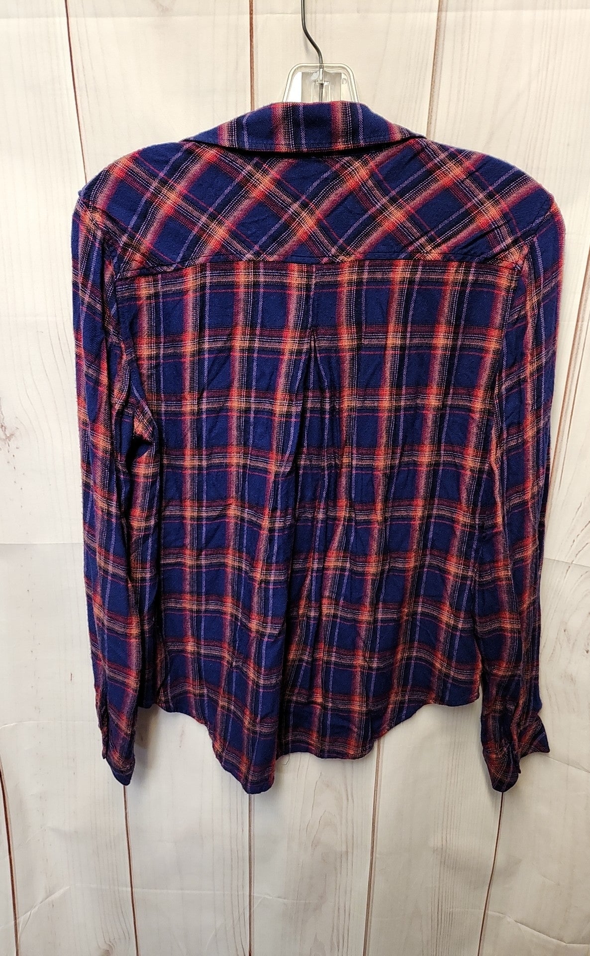 Cloth & Stone Women's Size S Blue & Pink Long Sleeve Top