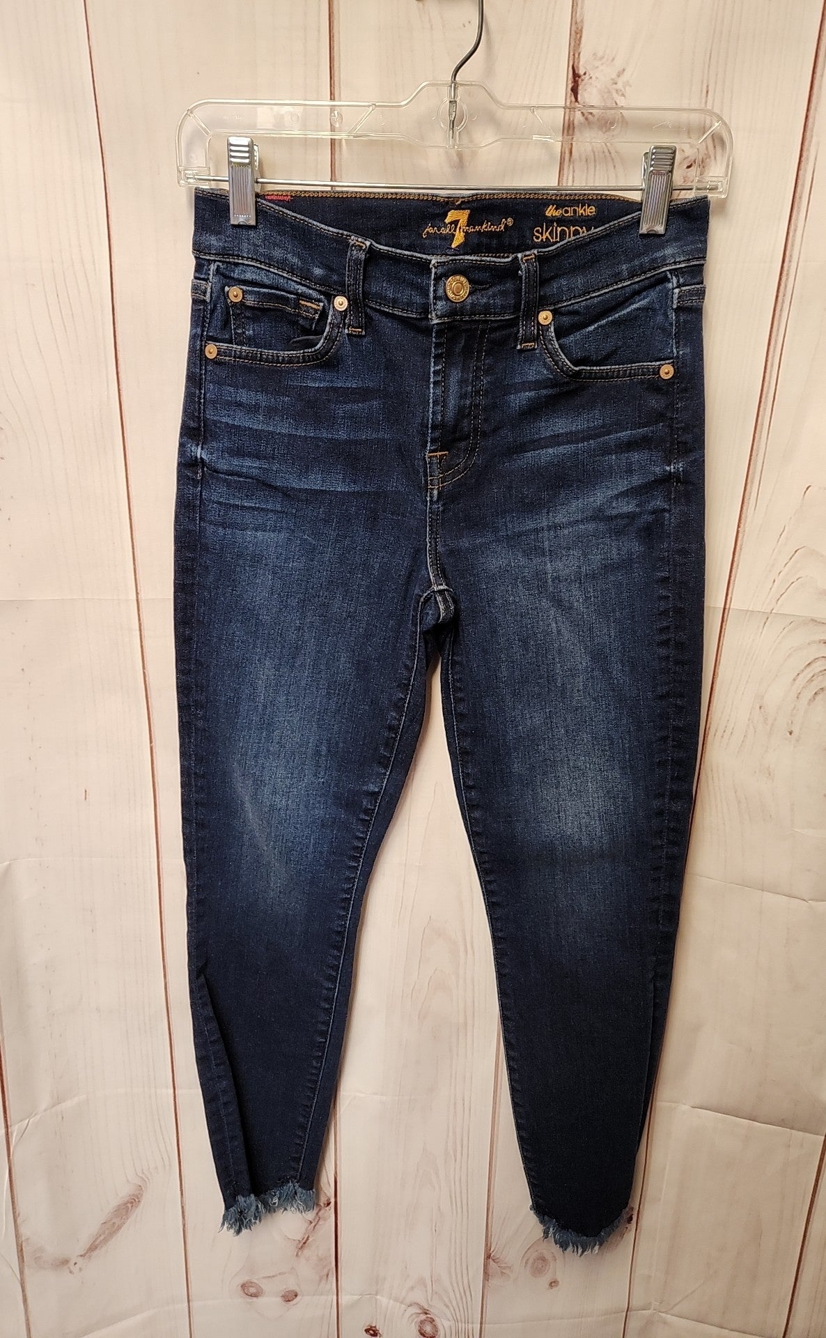 7 For All Mankind Women's Size 26 (1-2) Blue Jeans The Ankle Skinny