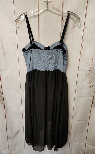 Material Girl Women's Size M Blue & Black Dress