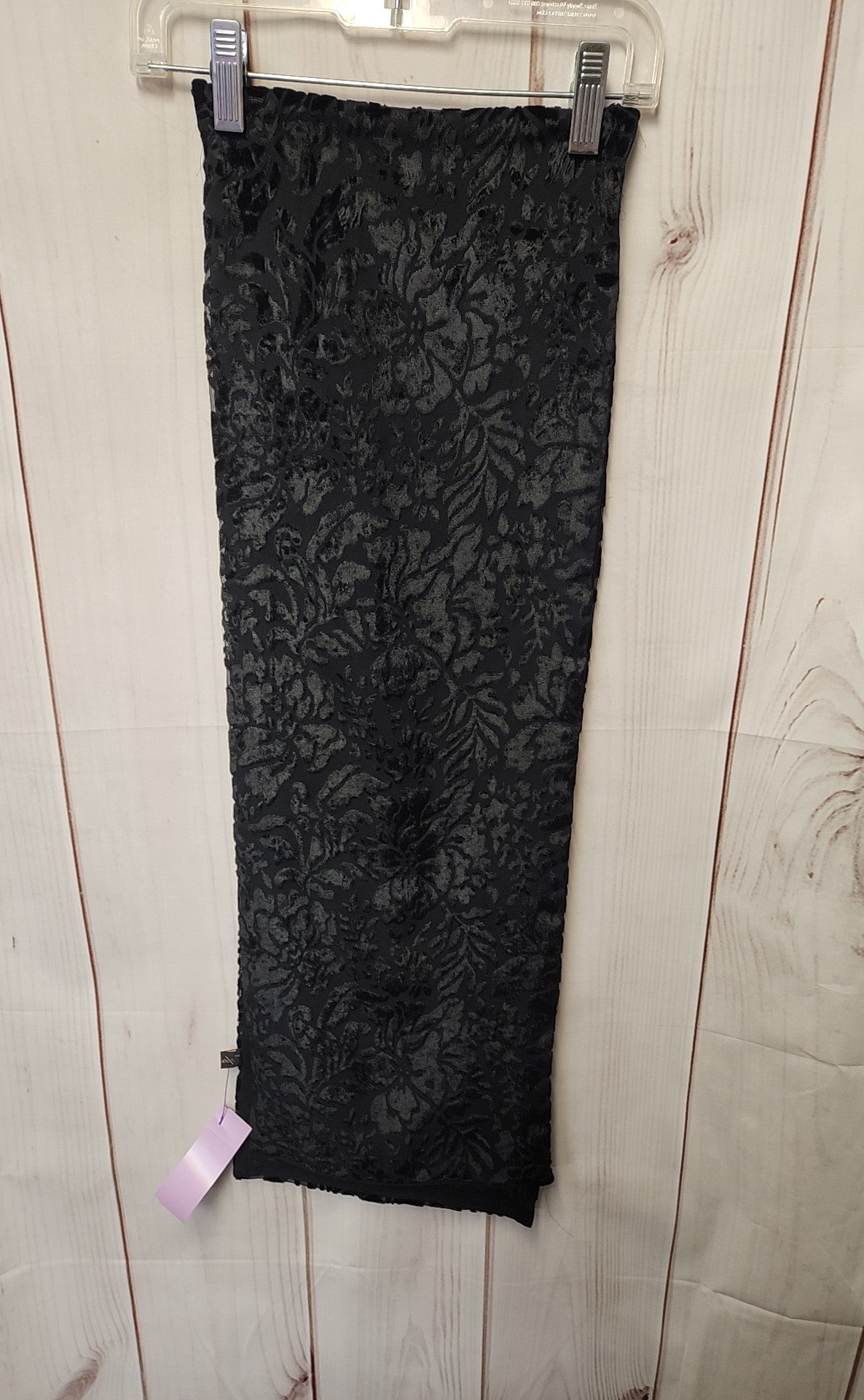 Black Floral Dress Scarf