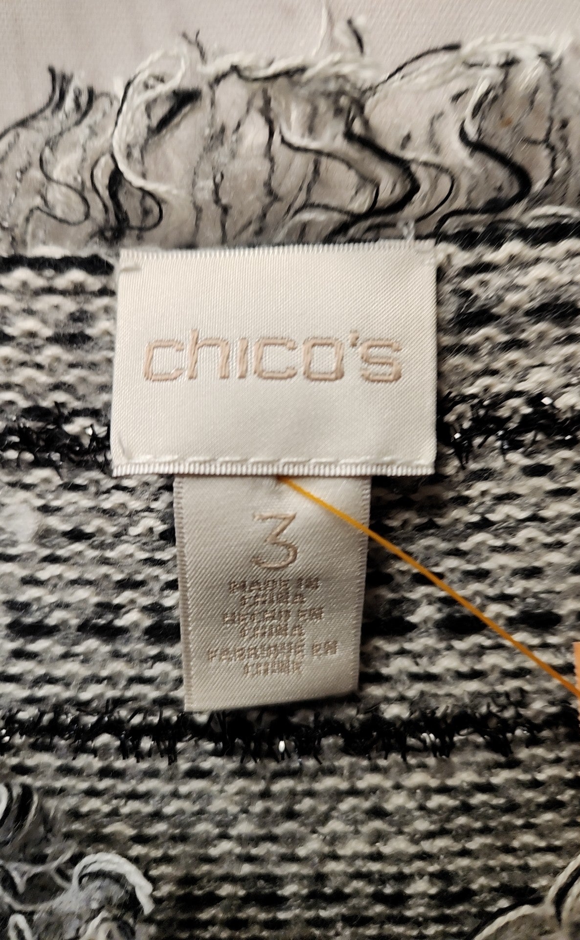 Chico's Women's Size 3 = US XL Gray Cardigan