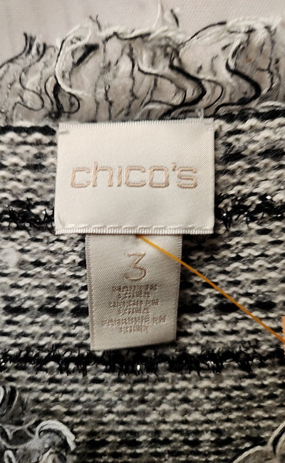 Chico's Women's Size 3 = US XL Gray Cardigan