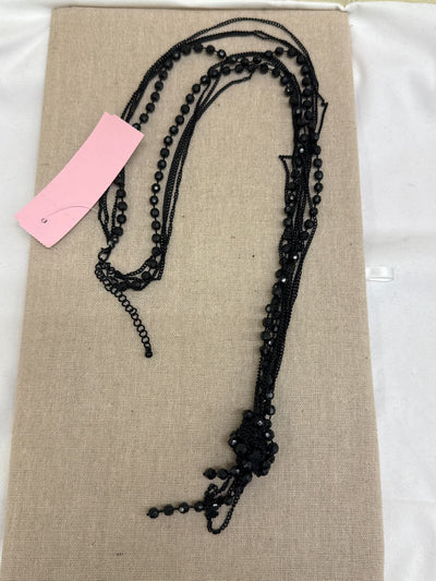 Black Beaded Necklace