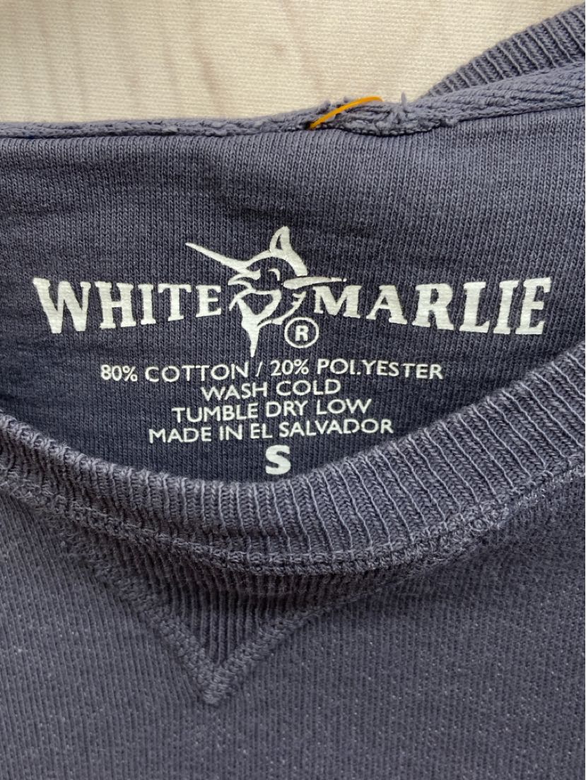 White Marlie Men's Size S Gray Sweatshirt